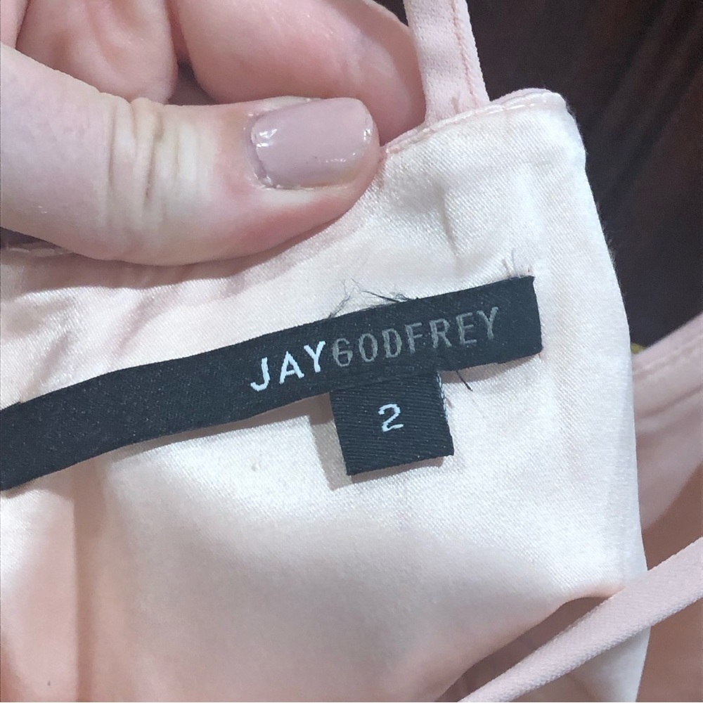 NWT Jay Godfrey Blush Pink Cutout Bodycon Keyhole Mini Dress Sz 2 - Picture 12 of 14